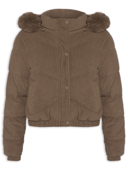 Jaqueta Puffer Feminina - Marrom