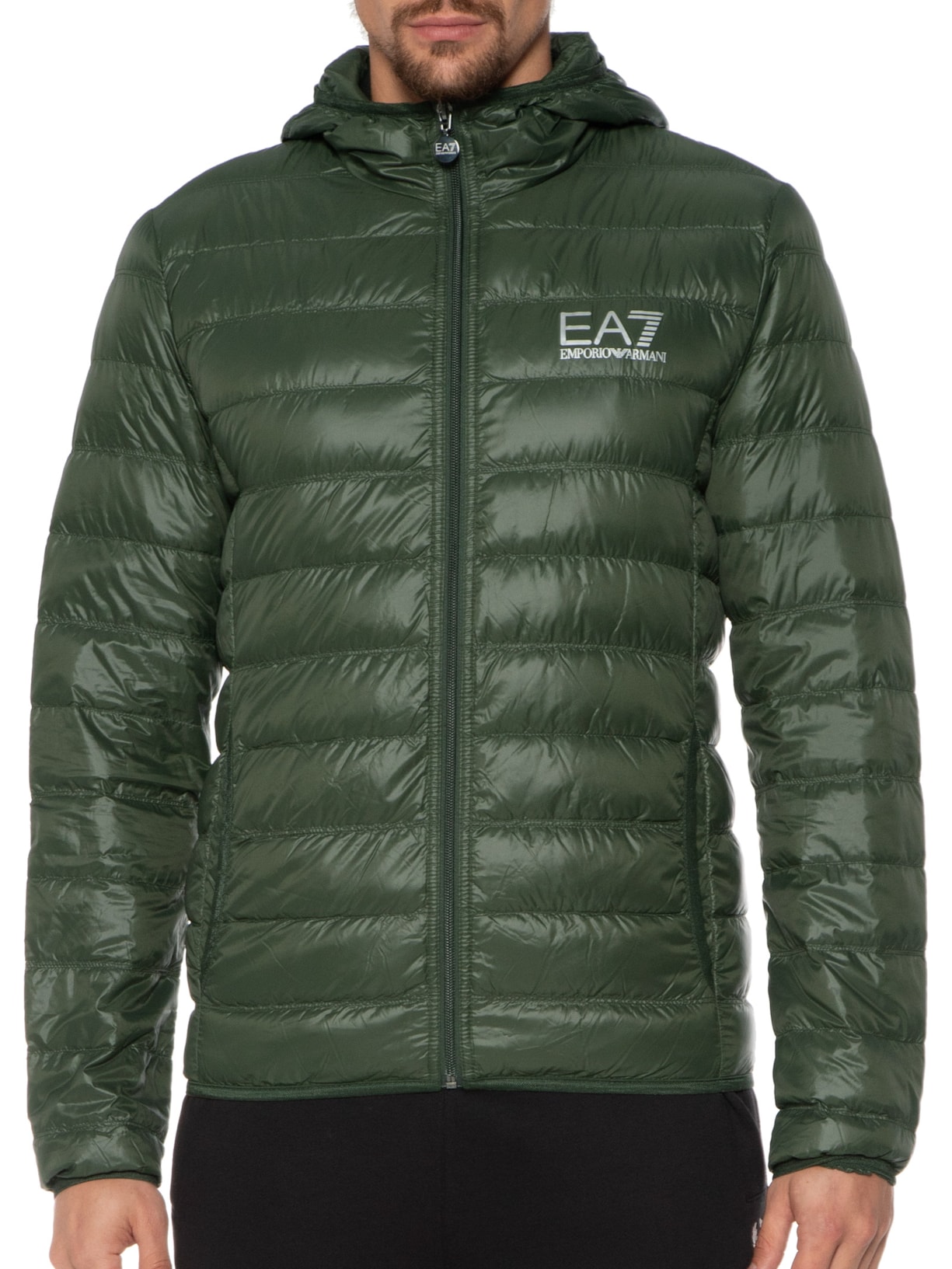 Jaqueta Puffer Masculina Giacca Piumino Verde Ea7 Emporio Armani