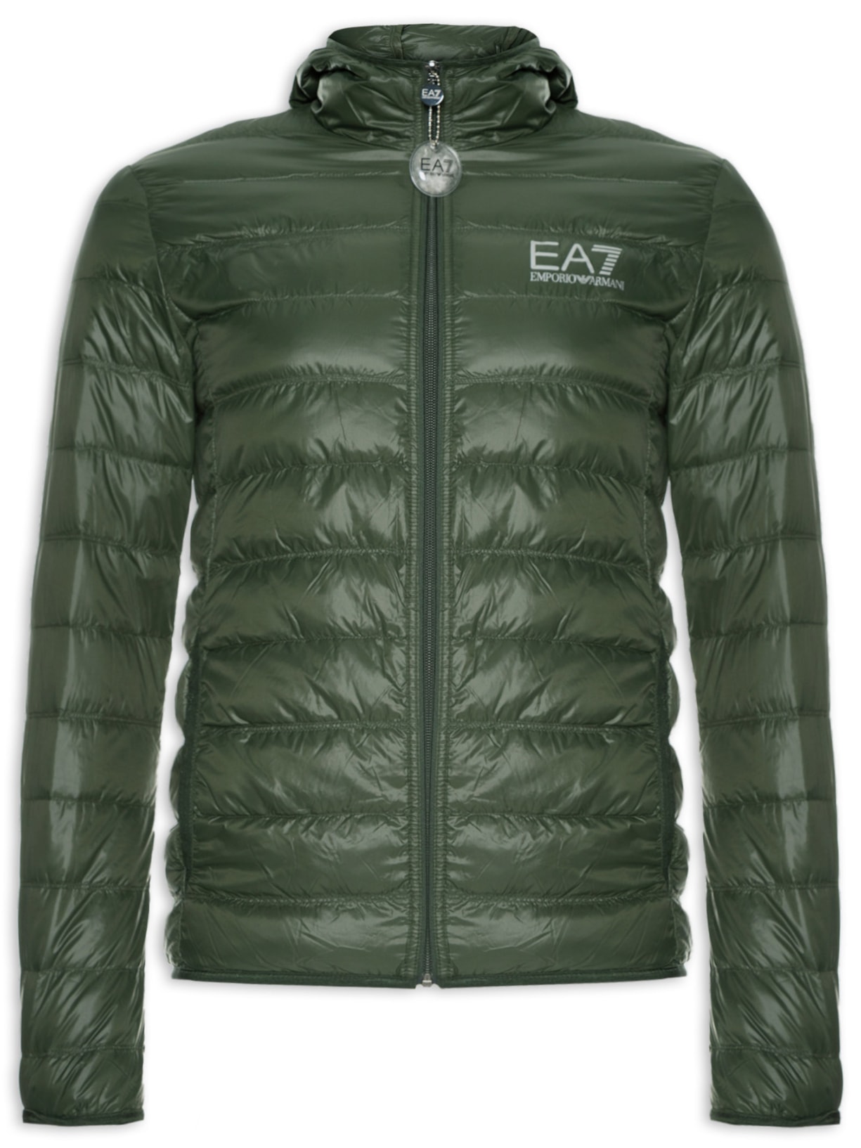 Jaqueta Puffer Masculina Giacca Piumino Verde Ea7 Emporio Armani