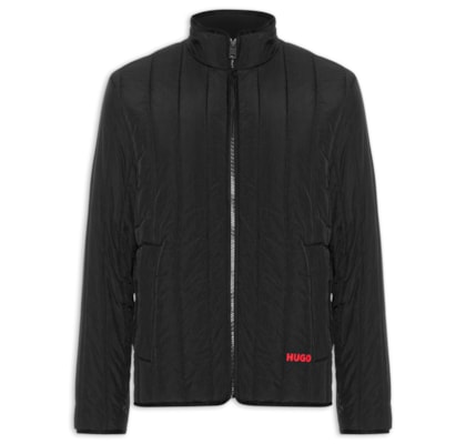 Jaqueta Puffer Masculina Logo Detail Brenoto2611 - Preto