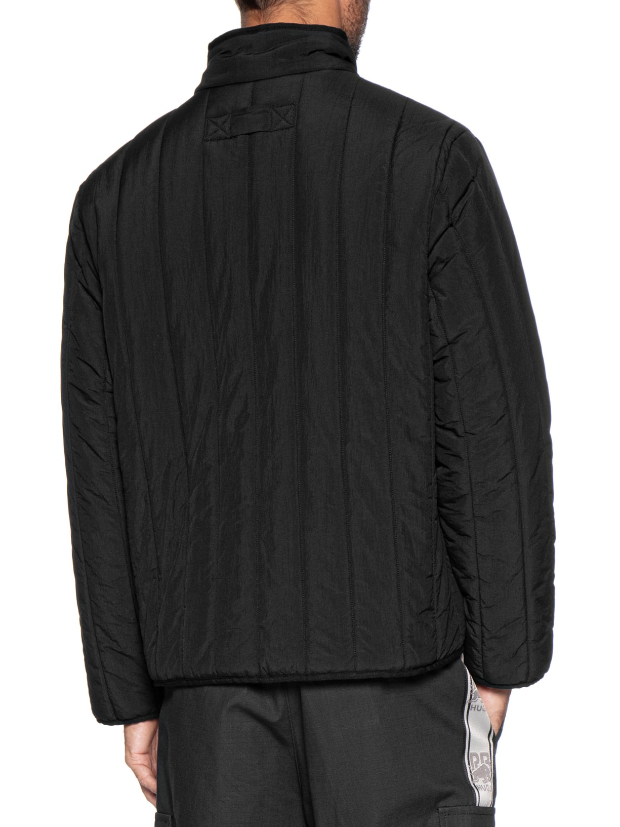 Jaqueta Puffer Masculina Logo Detail Brenoto2611 – Preto Hugo