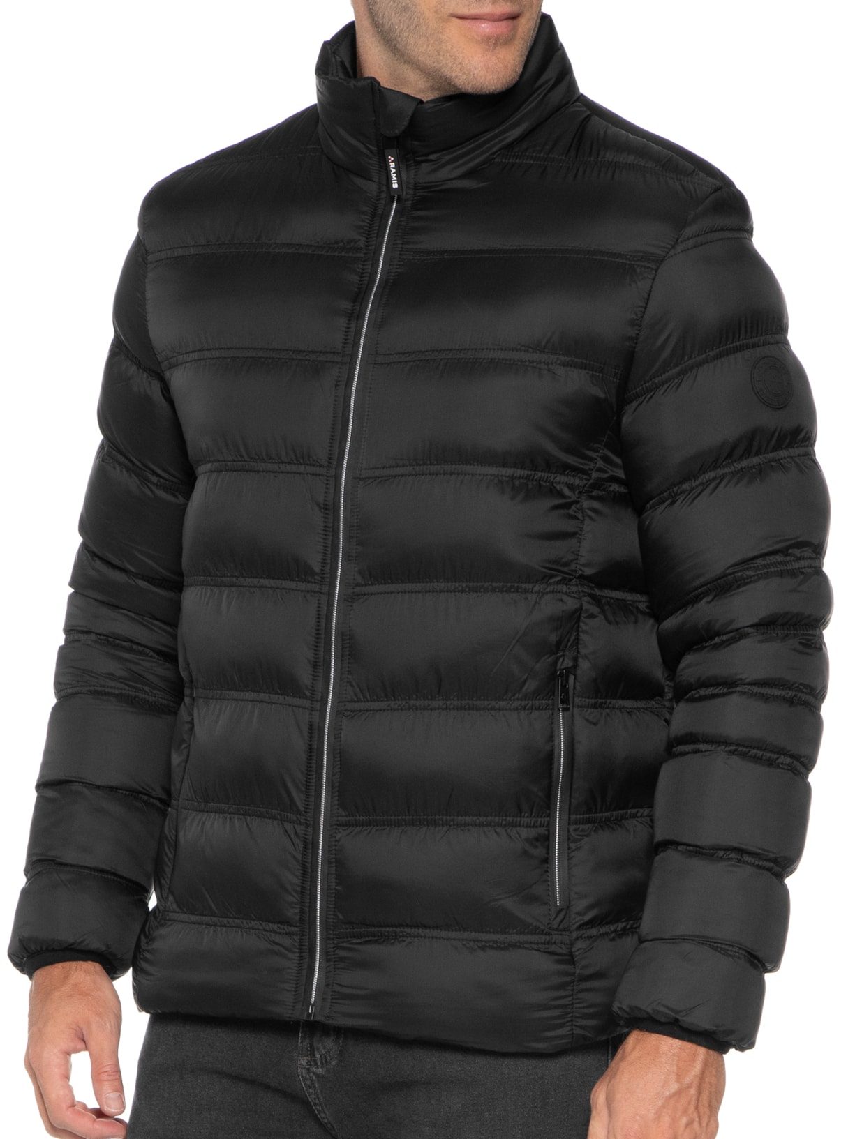 Jaqueta Puffer Masculina Rip Stop Liquid Repeller Preto Aramis