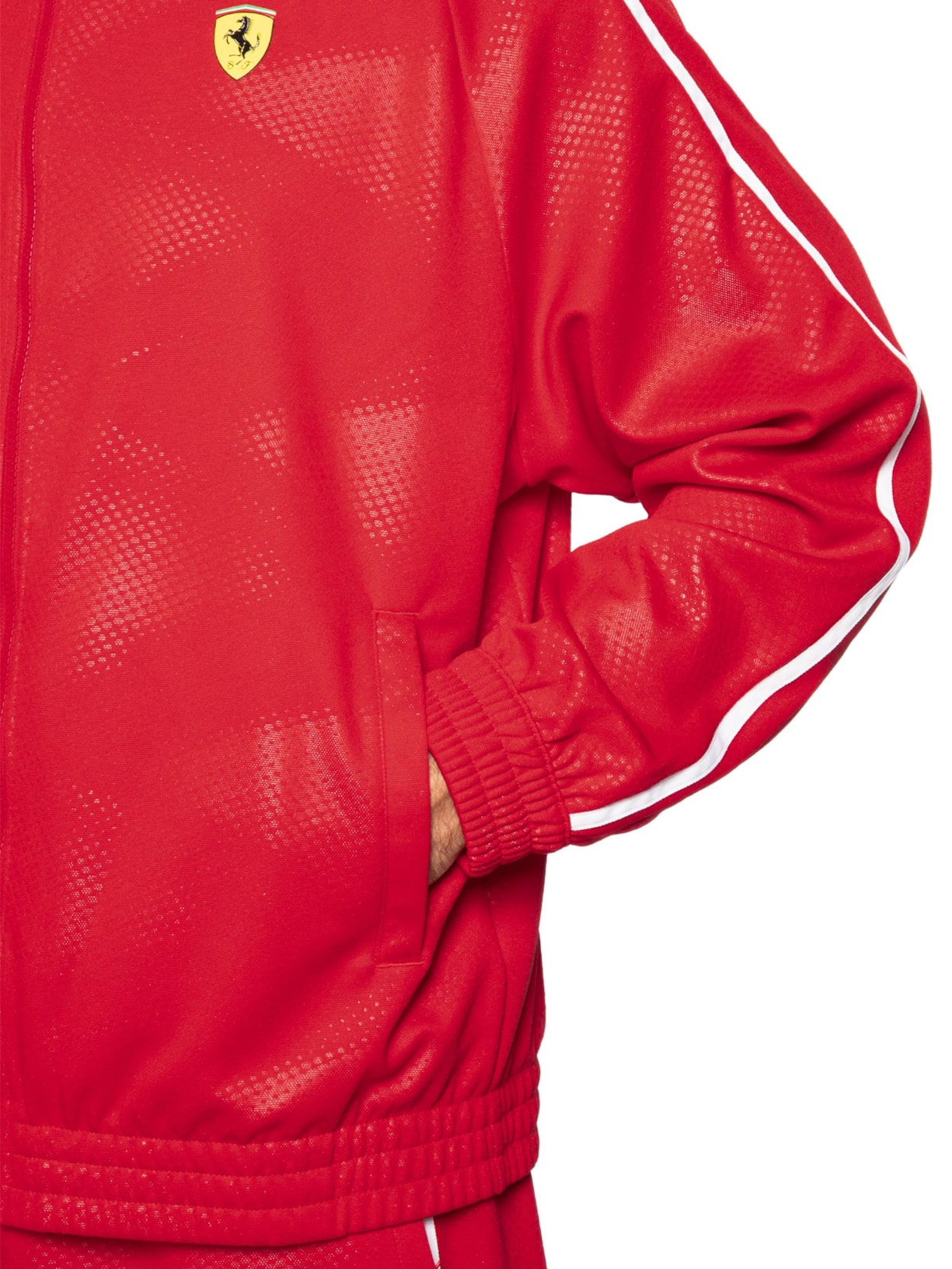 Jaqueta Scuderia Ferrari T7 Oversized TR Masculina Vermelho Puma