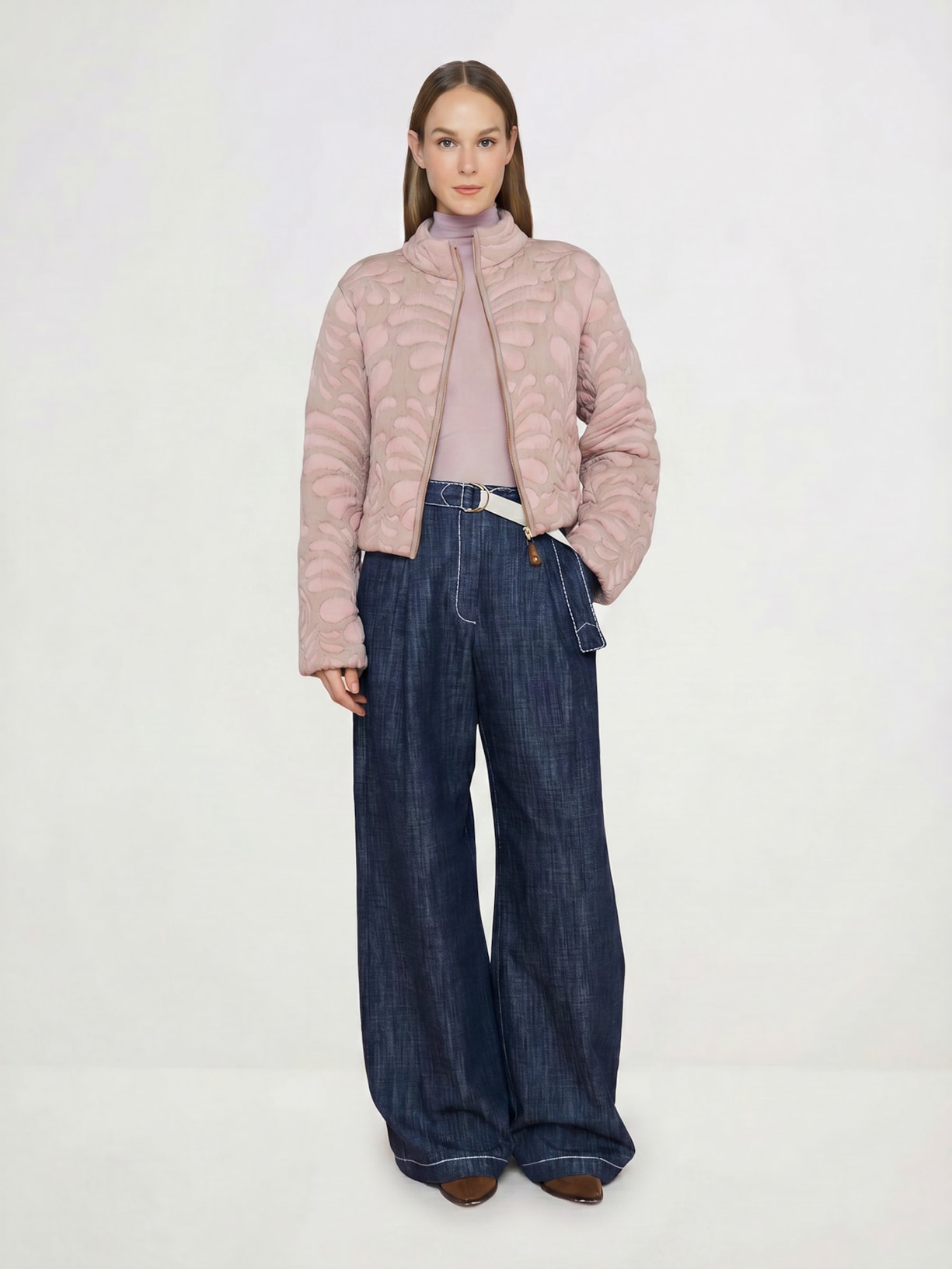 Jaqueta Tricot Florence I26 Rosa Mixed