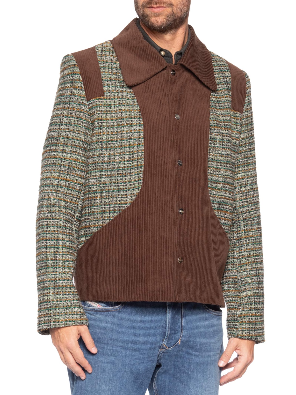 Jaqueta Unissex Enredo Tweed Verde Misci