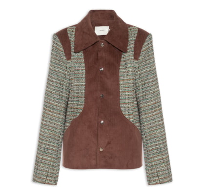Jaqueta Unissex Enredo Tweed - Verde