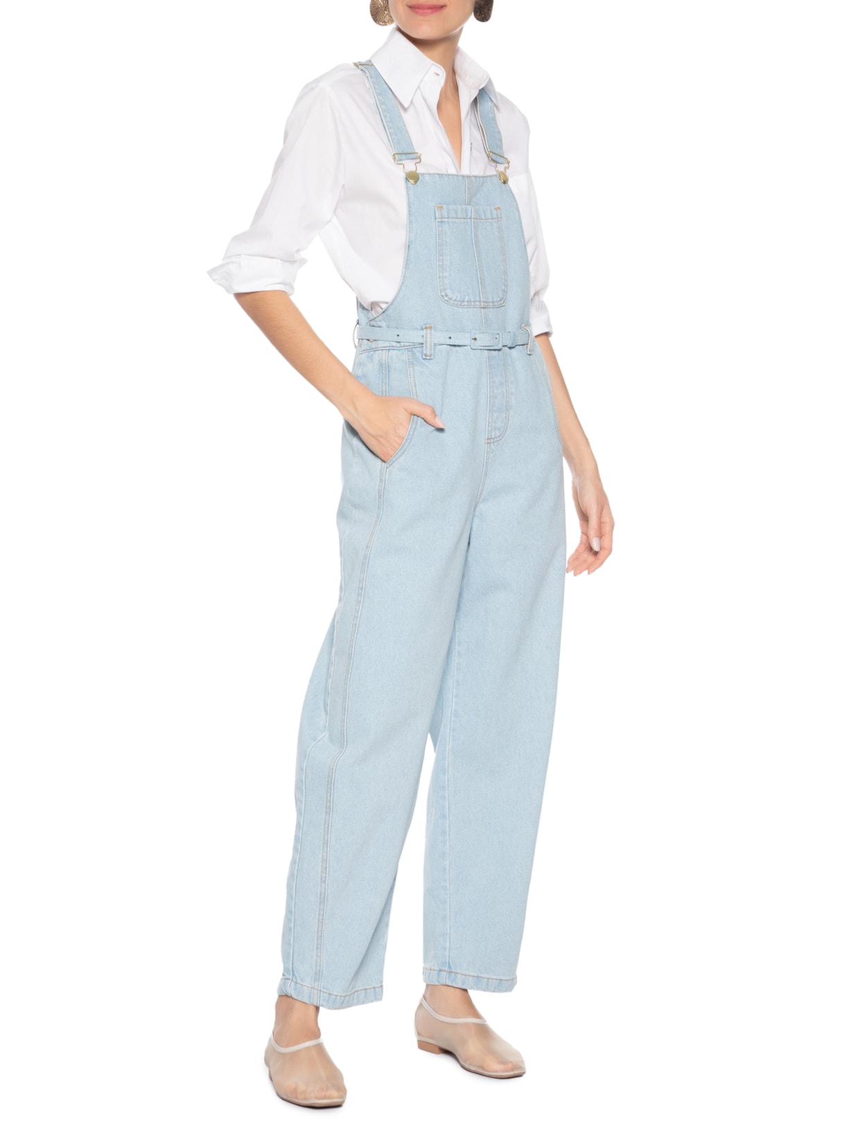 Jardineira Feminina Acrobata Azul Aluf