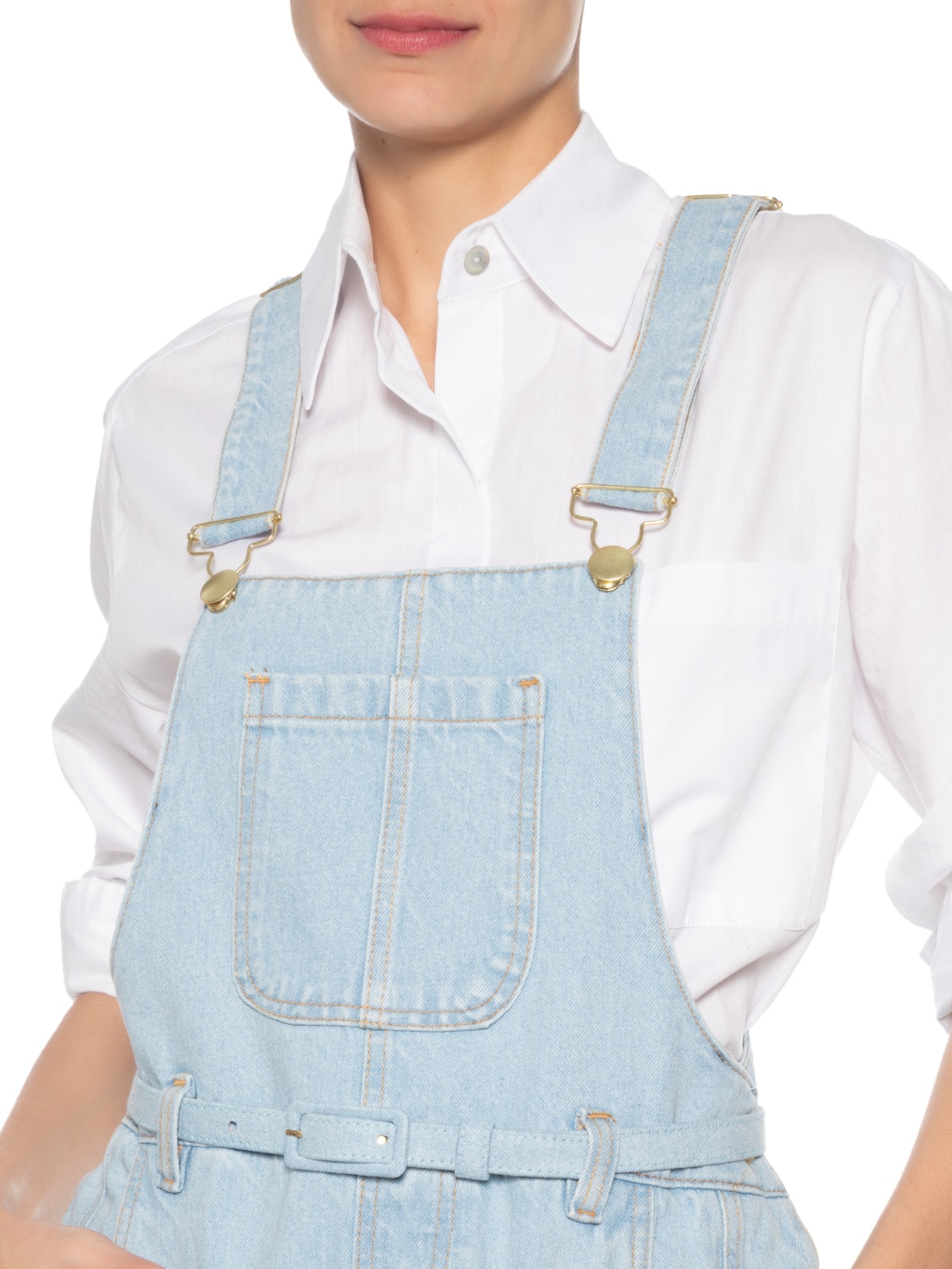 Jardineira Feminina Acrobata Azul Aluf