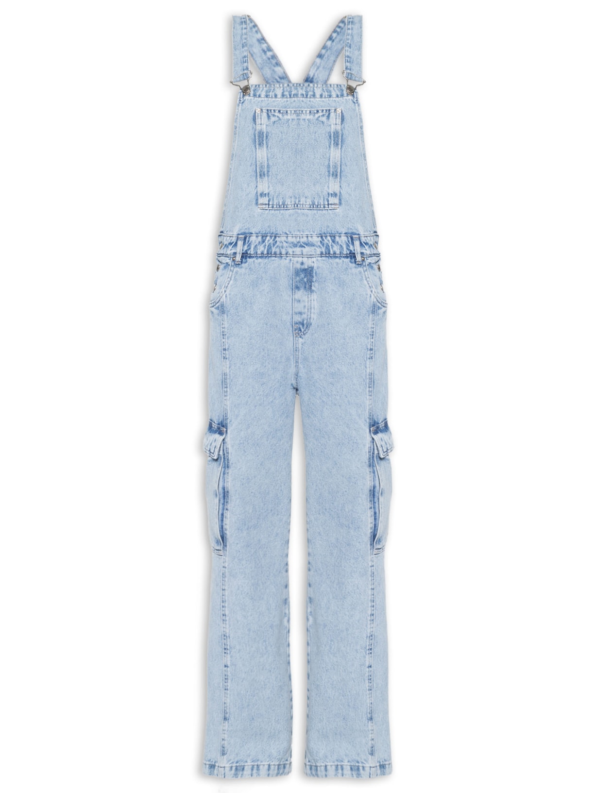 Jardineira Feminina Jeans - Azul