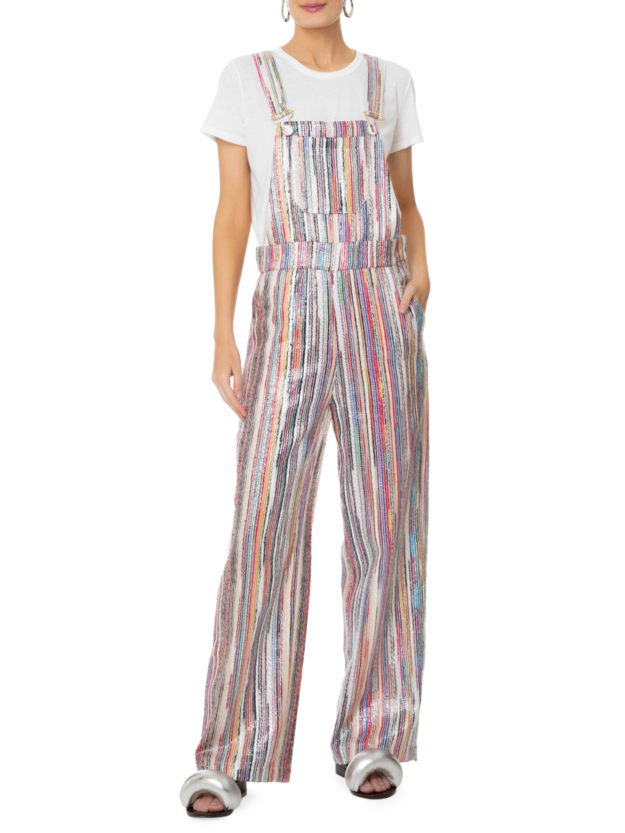 Jardineira Feminina Mercati Rosa Gingin