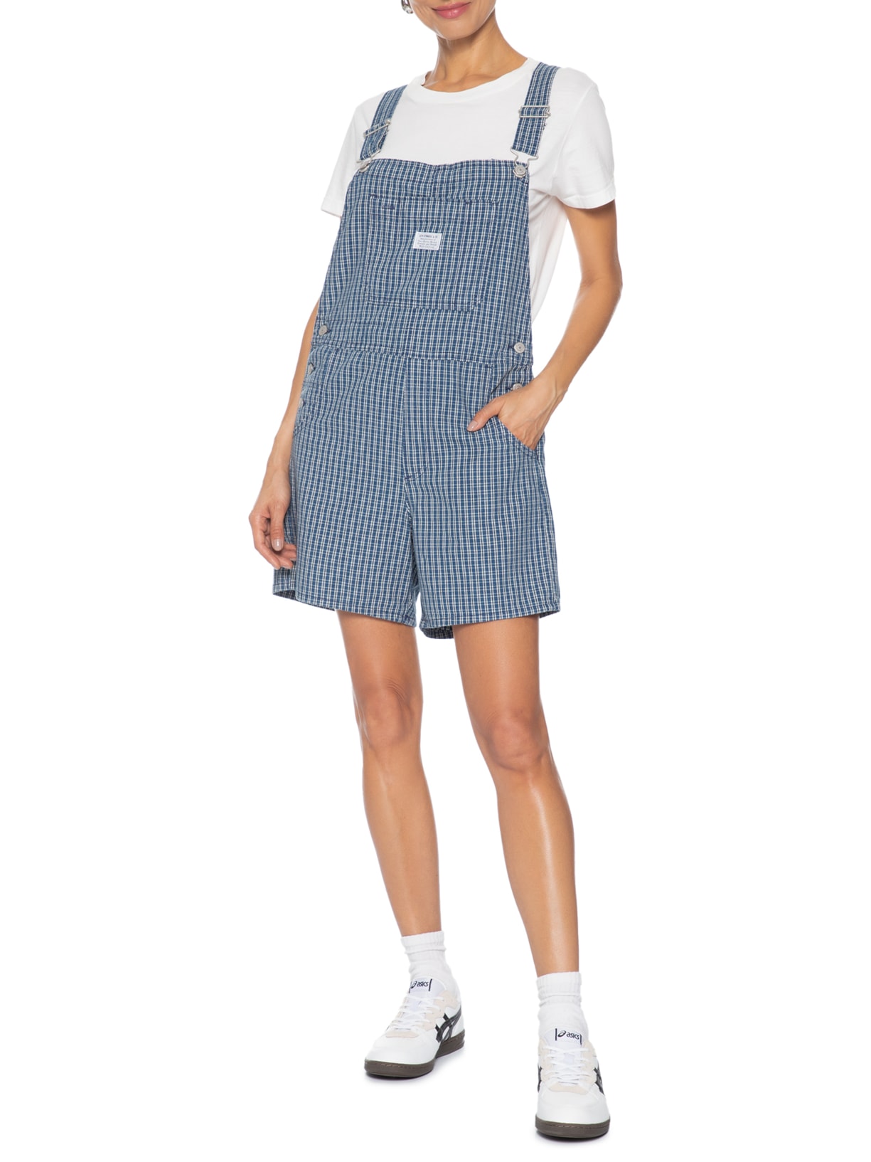 Jardineira Feminina Utility Shortall Azul Levi's