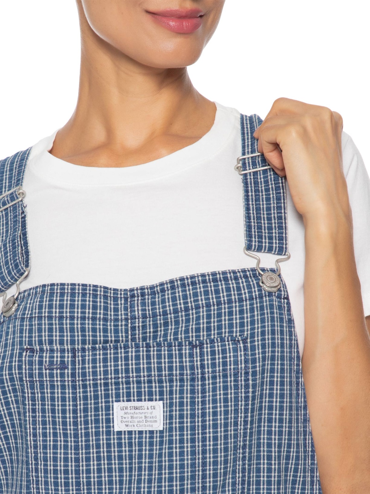 Jardineira Feminina Utility Shortall Azul Levi's