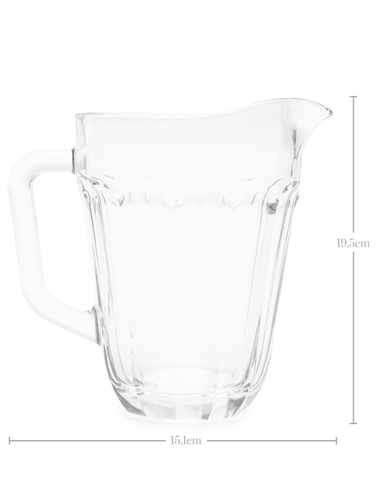 Jarra Casablanca Em Vidro  '2Home