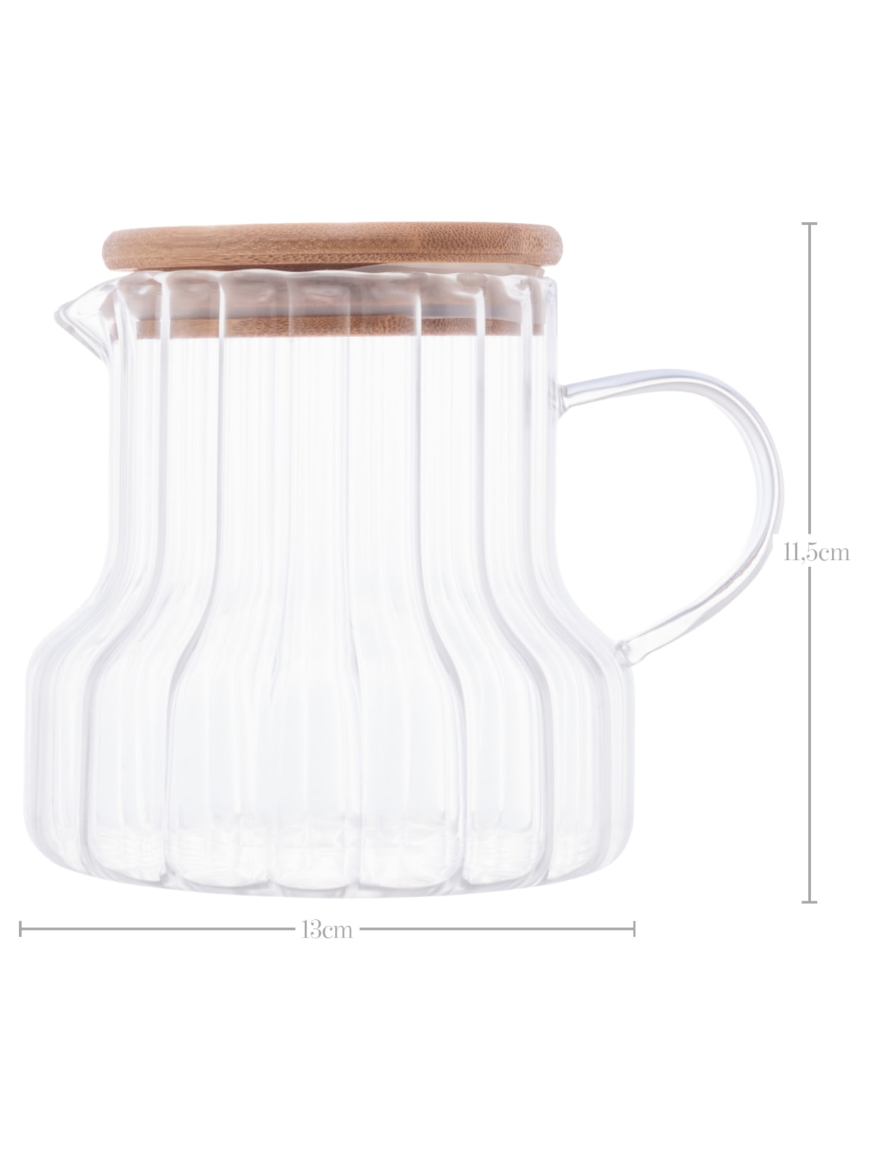 Jarra Classic Com Tampa Em Bambu 500ml '2Home