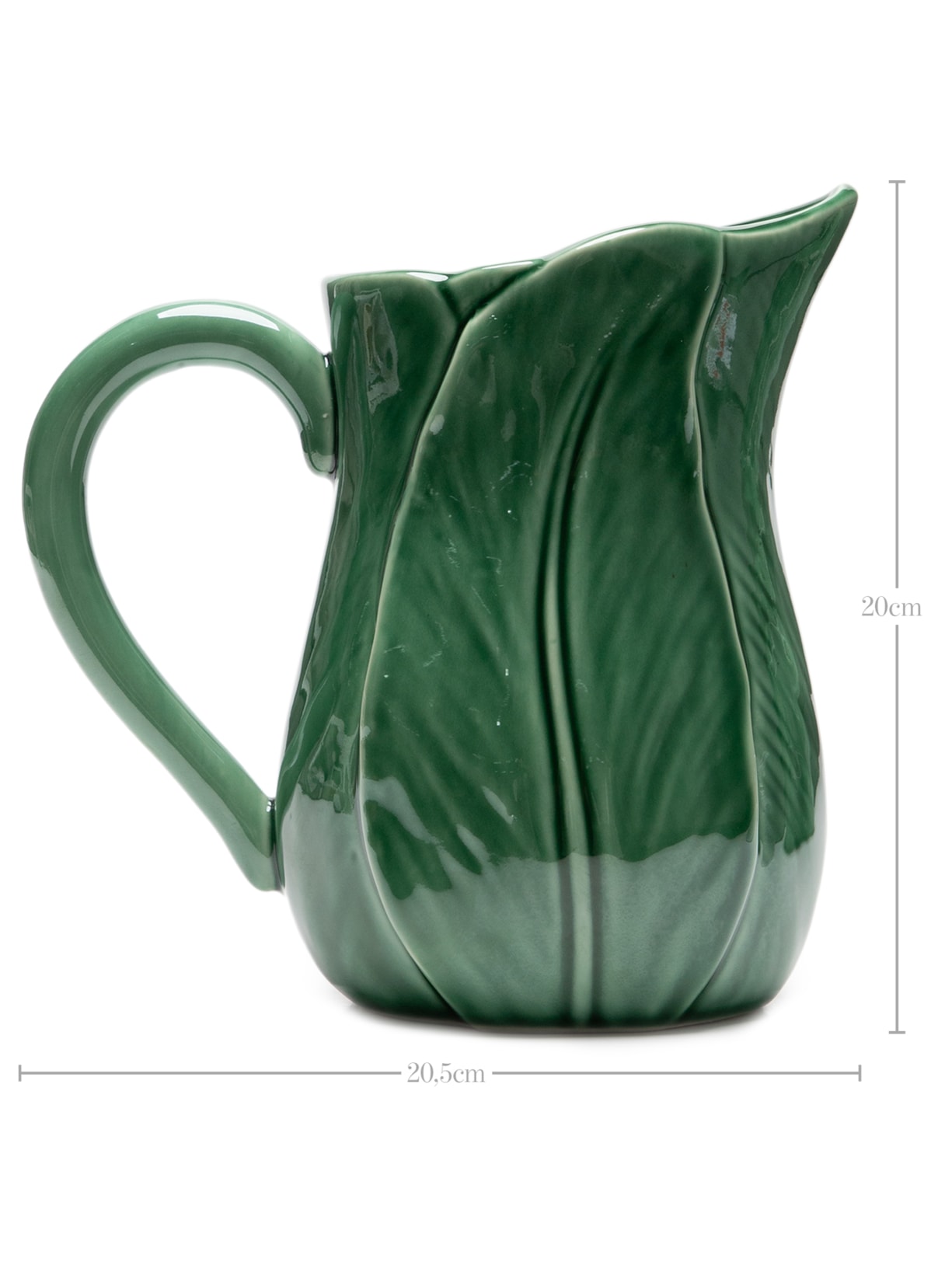 Jarra De Cerâmica Foglia Verde Souq