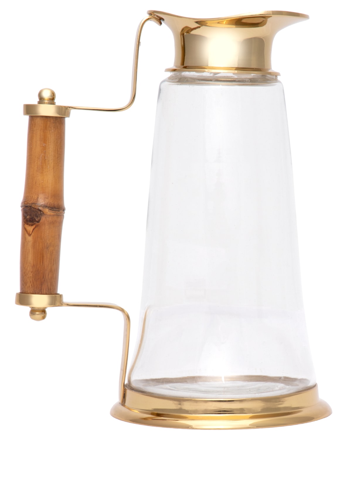 Jarra Em Vidro E Bambu 1,3L