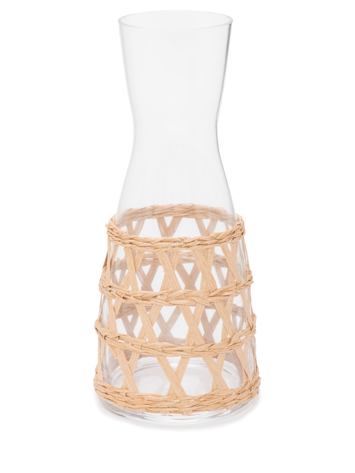Jarra Em Vidro E Rattan 1 Peça '2Home