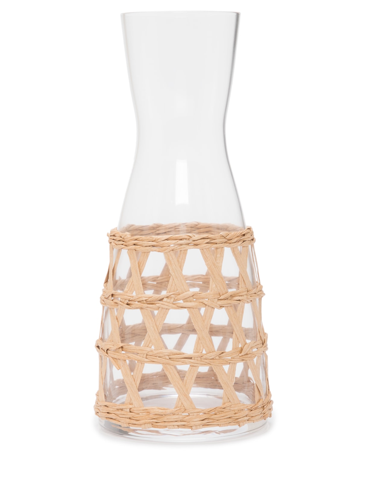 Jarra Em Vidro E Rattan 1 Peça '2Home
