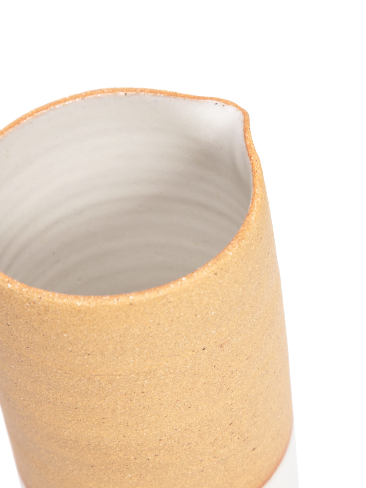 Jarra Grande Em Cerâmica Branco Luli Ateliê