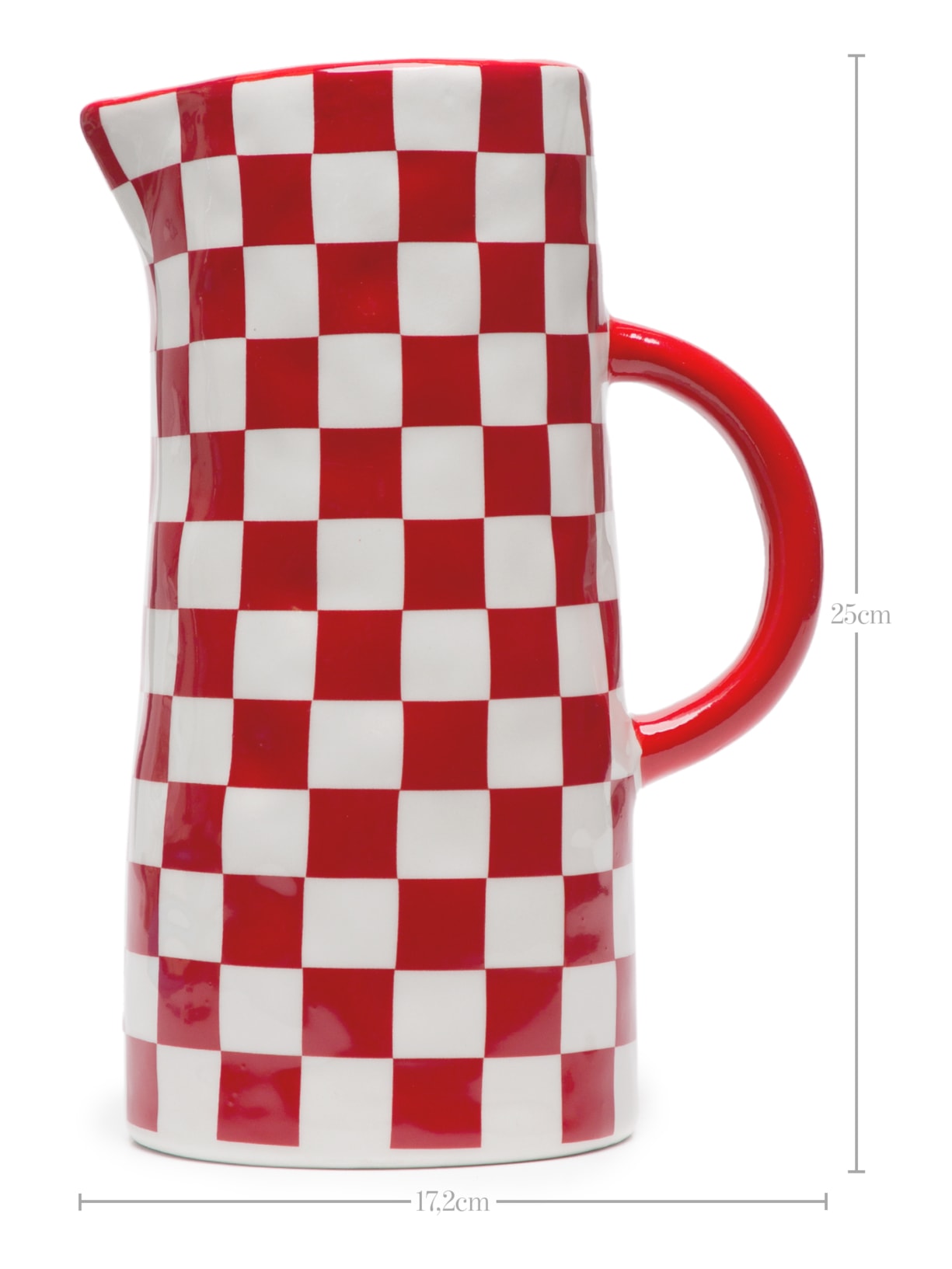 Jarra Scozzese em Cerâmica Vermelho Souq