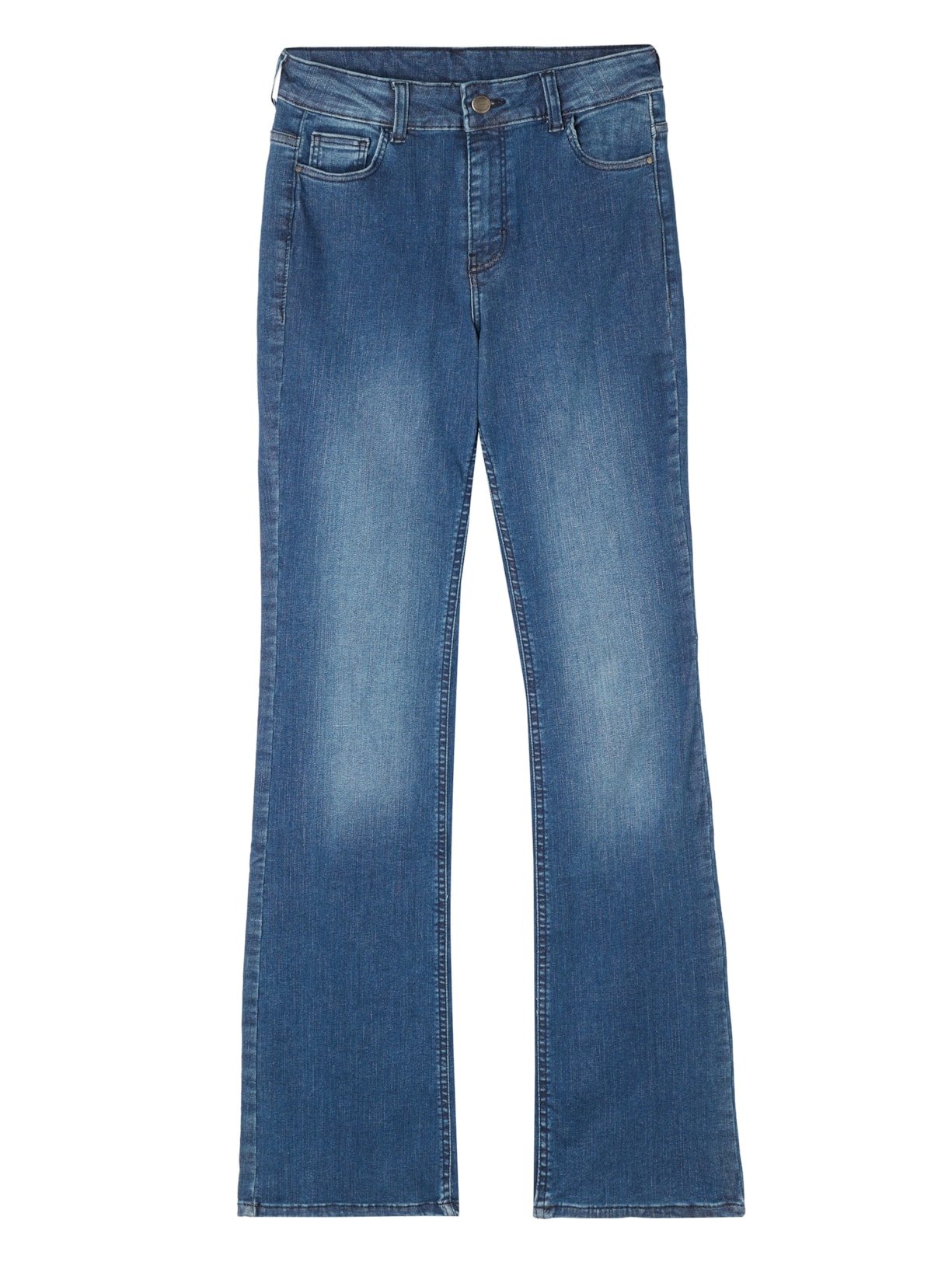 Jeans Bootcut Cintura Alta Superflex - Azul