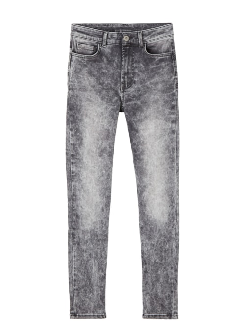 Jeans Push-Up Skinny Soft Touch - Cinza