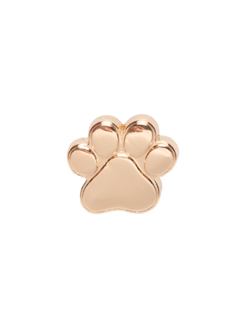 Jibbitz Feminino Gold Dog Paw - Dourado