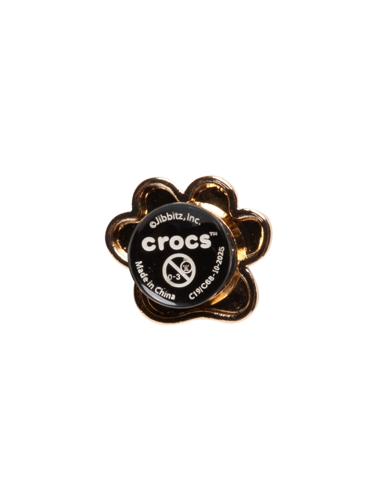 Jibbitz Feminino Gold Dog Paw Dourado Crocs
