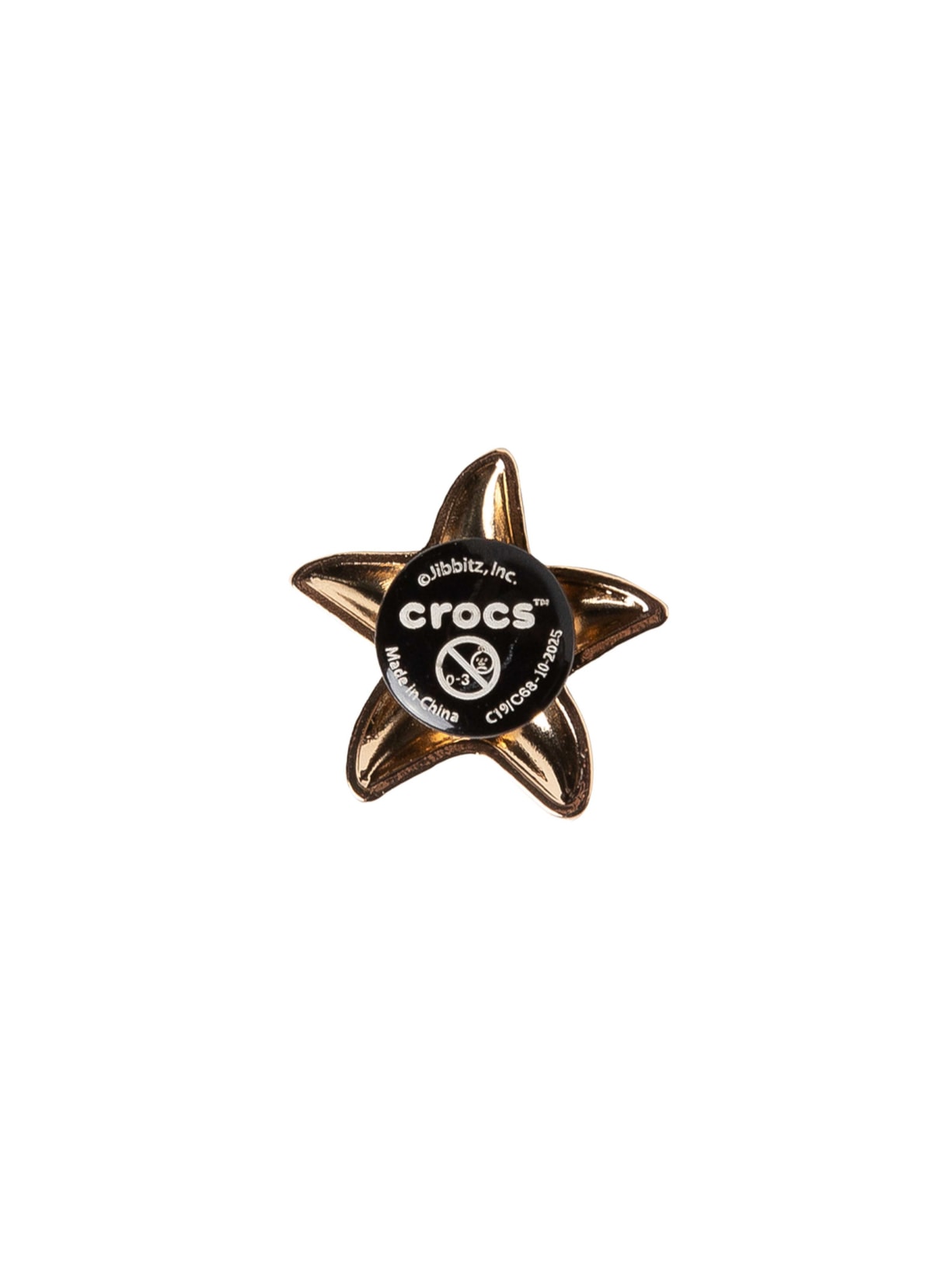 Jibbitz Feminino Gold Star Fish Dourado Crocs