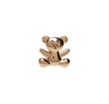 Jibbitz Feminino Gold Teddy Bear - Dourado