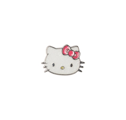 Jibbitz Feminino Hello Kitty Glitter Cat – Branco