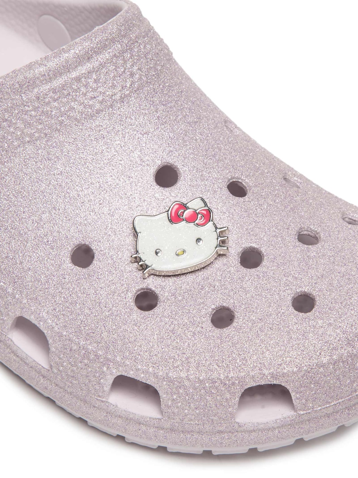 Jibbitz Feminino Hello Kitty Glitter Cat – Branco Crocs
