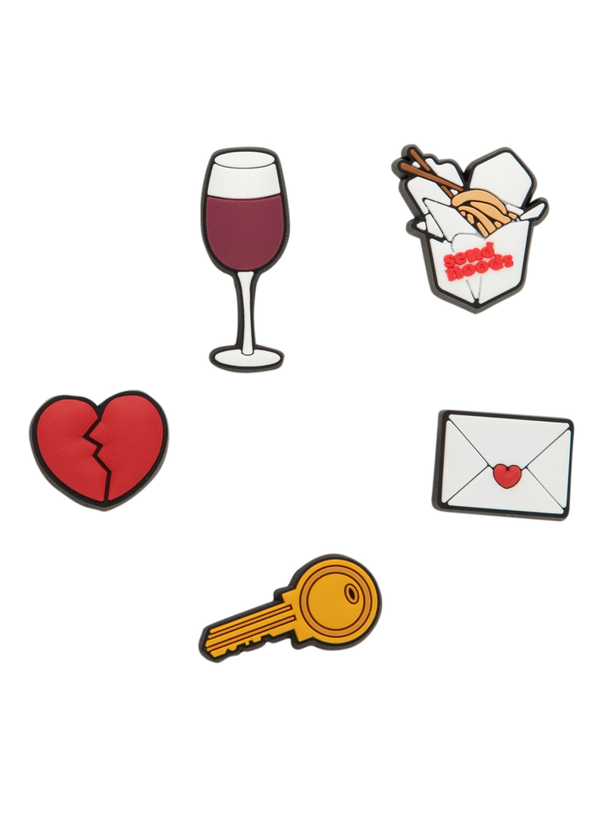 Jibbitz Night In 5 Peças