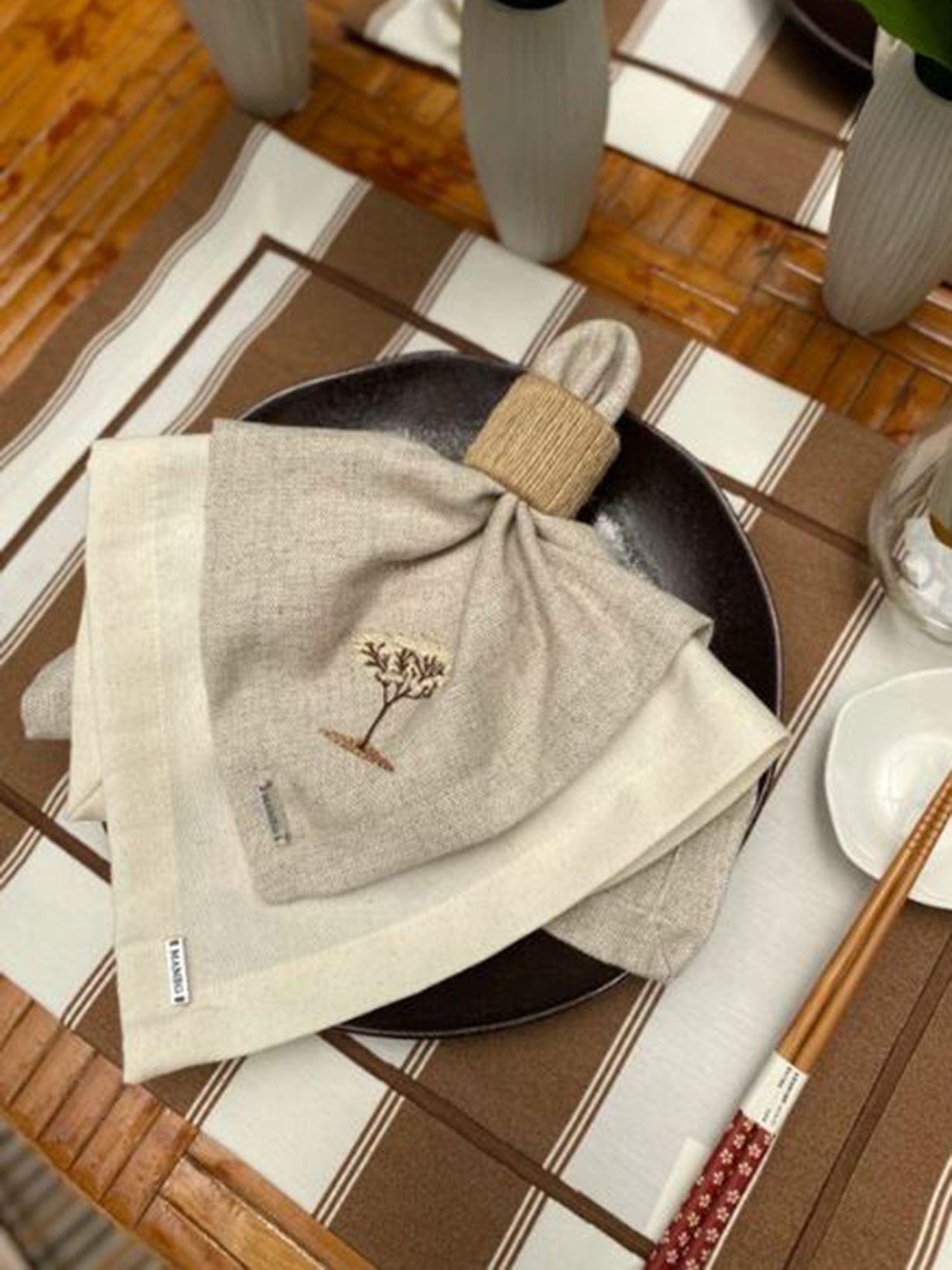 Jogo Americano Athena Capuccino Marrom Mameg