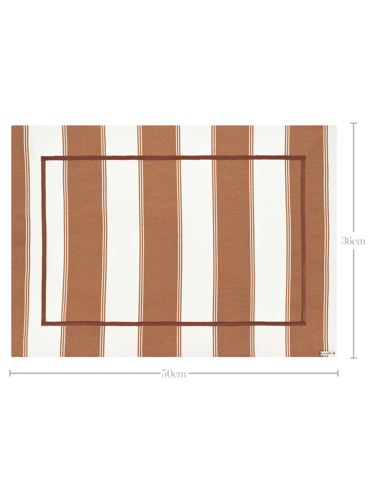 Jogo Americano Athena Capuccino Marrom Mameg