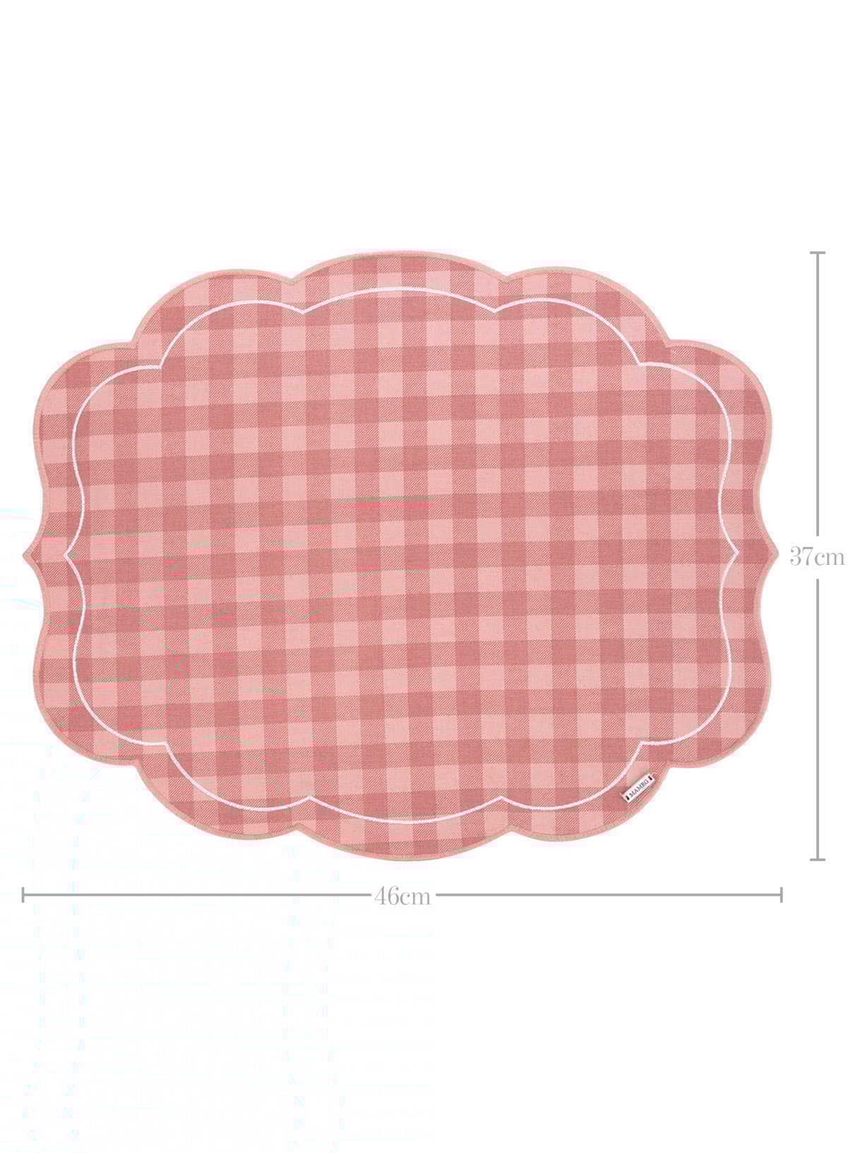 Jogo Americano Baronesa Dupla Face Blush Rosa Mameg