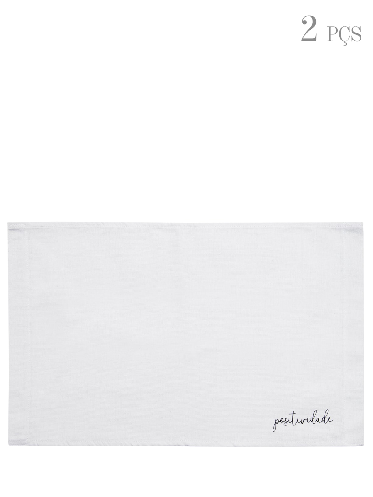 Jogo Americano Dupla Gentle Life Generosidade E Positividade - Branco