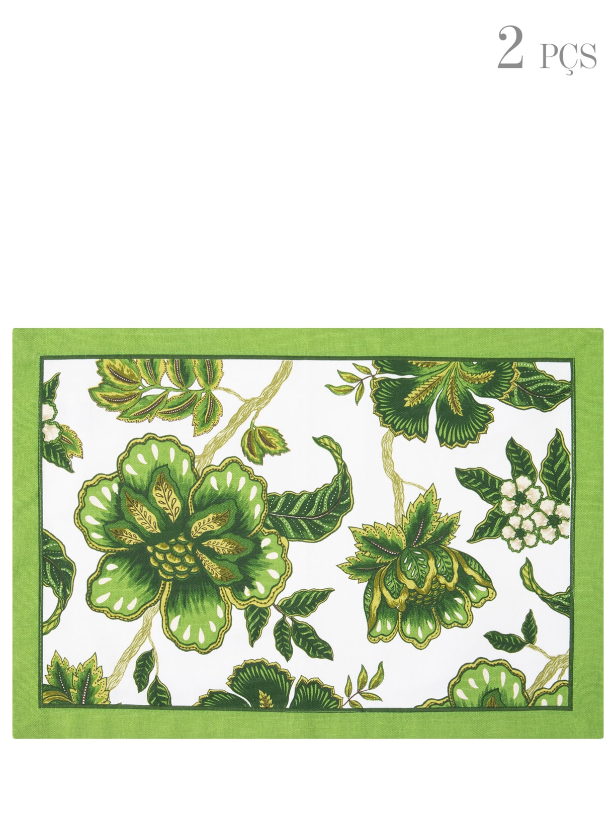 Jogo Americano Estampado Sicília 2 Peças - Verde