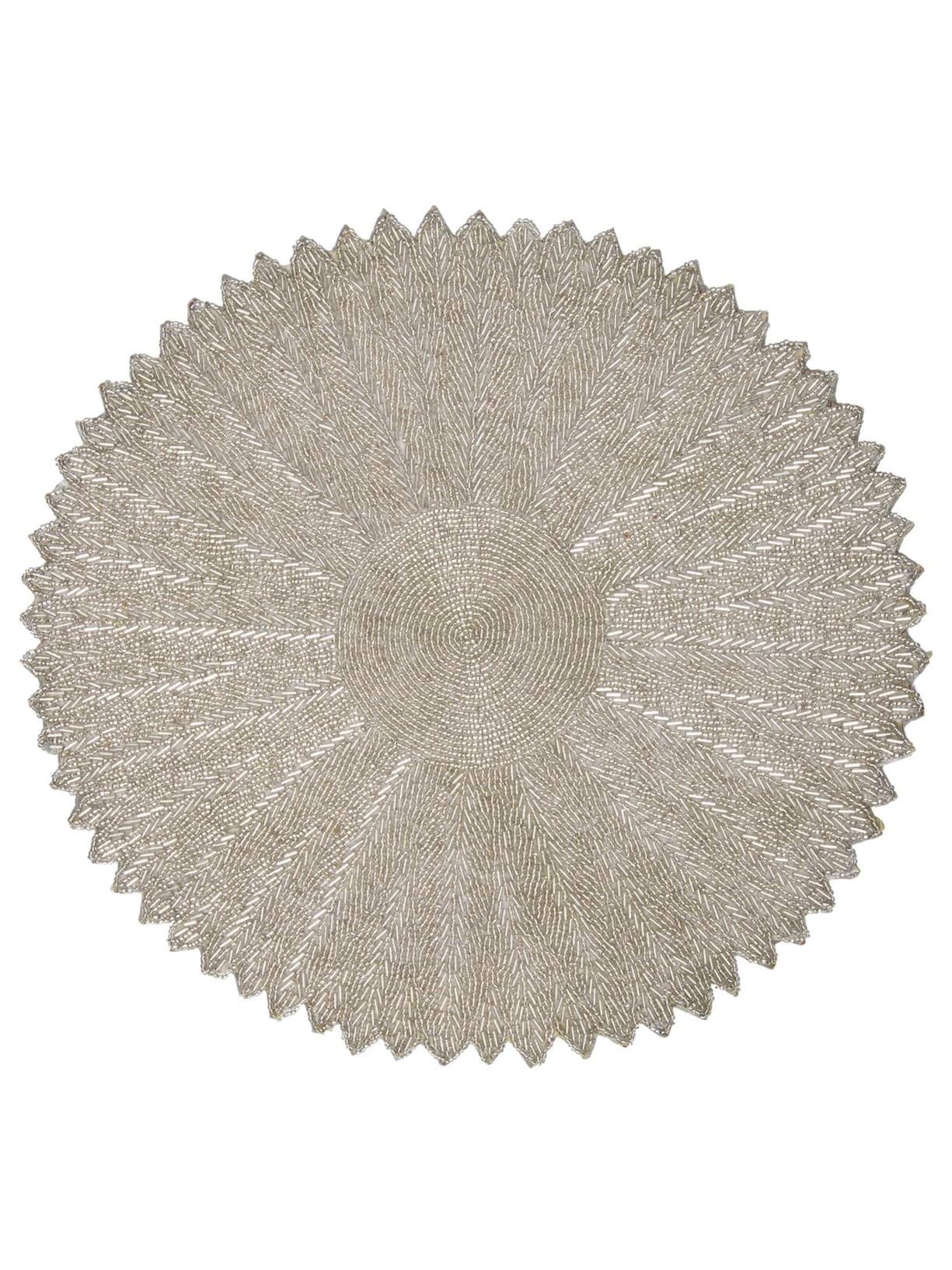 Jogo Americano Miçanga 1 Unidade - Prata