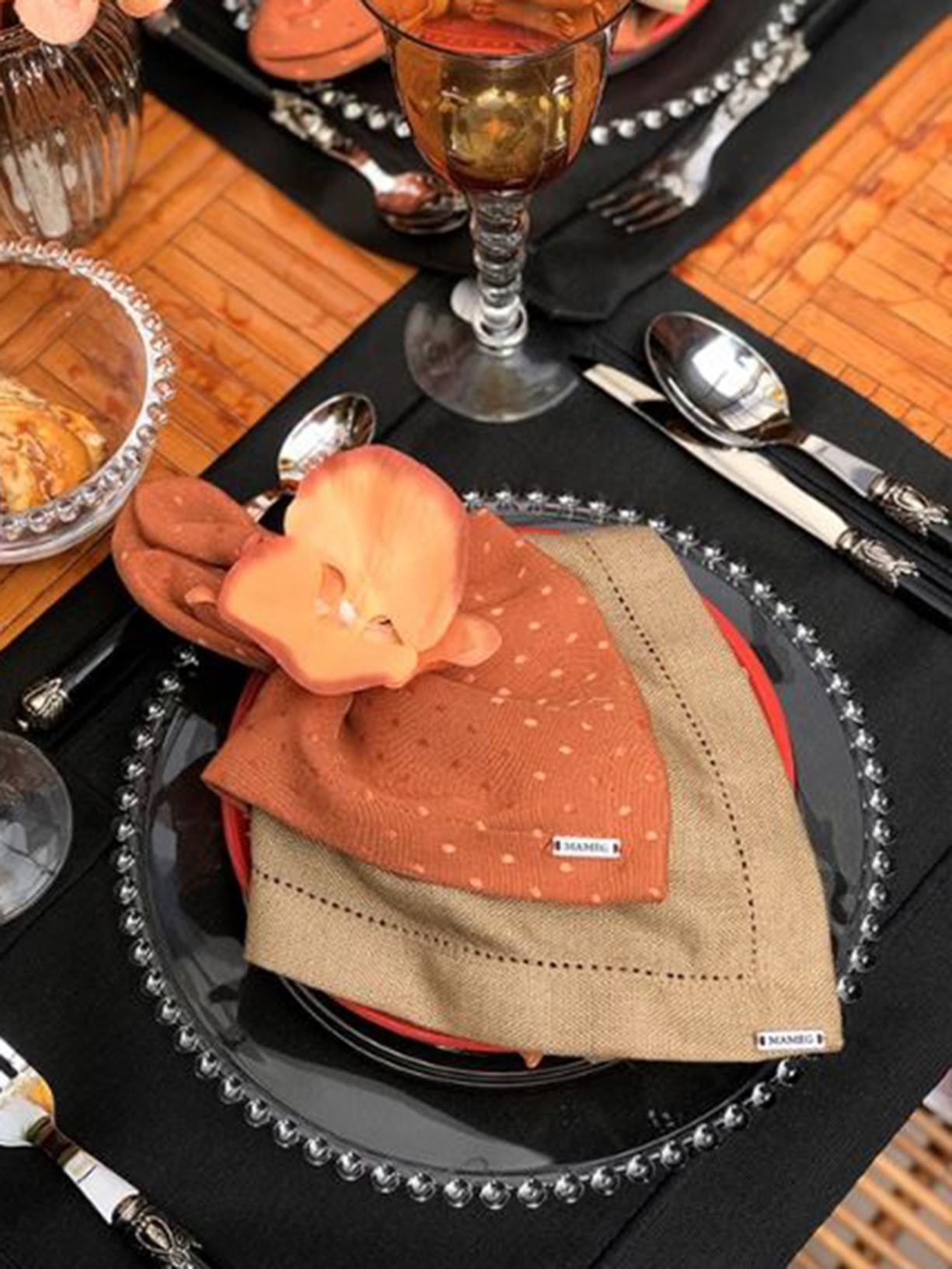 Jogo Americano Select Preto Mameg