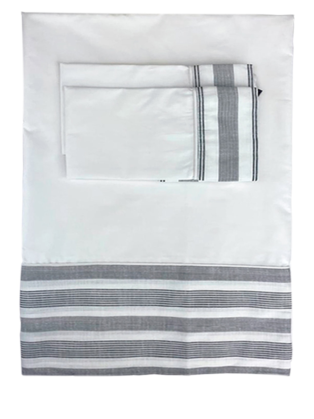 Jogo Cama Queen Metropolitan 3 Peças Branco Blue Gardenia