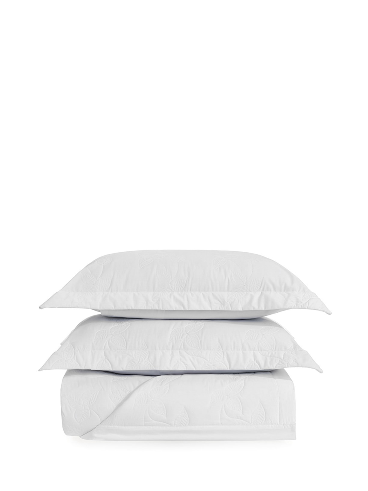 Jogo Colcha Com Porta Travesseiro Casal Fiorita - Branco