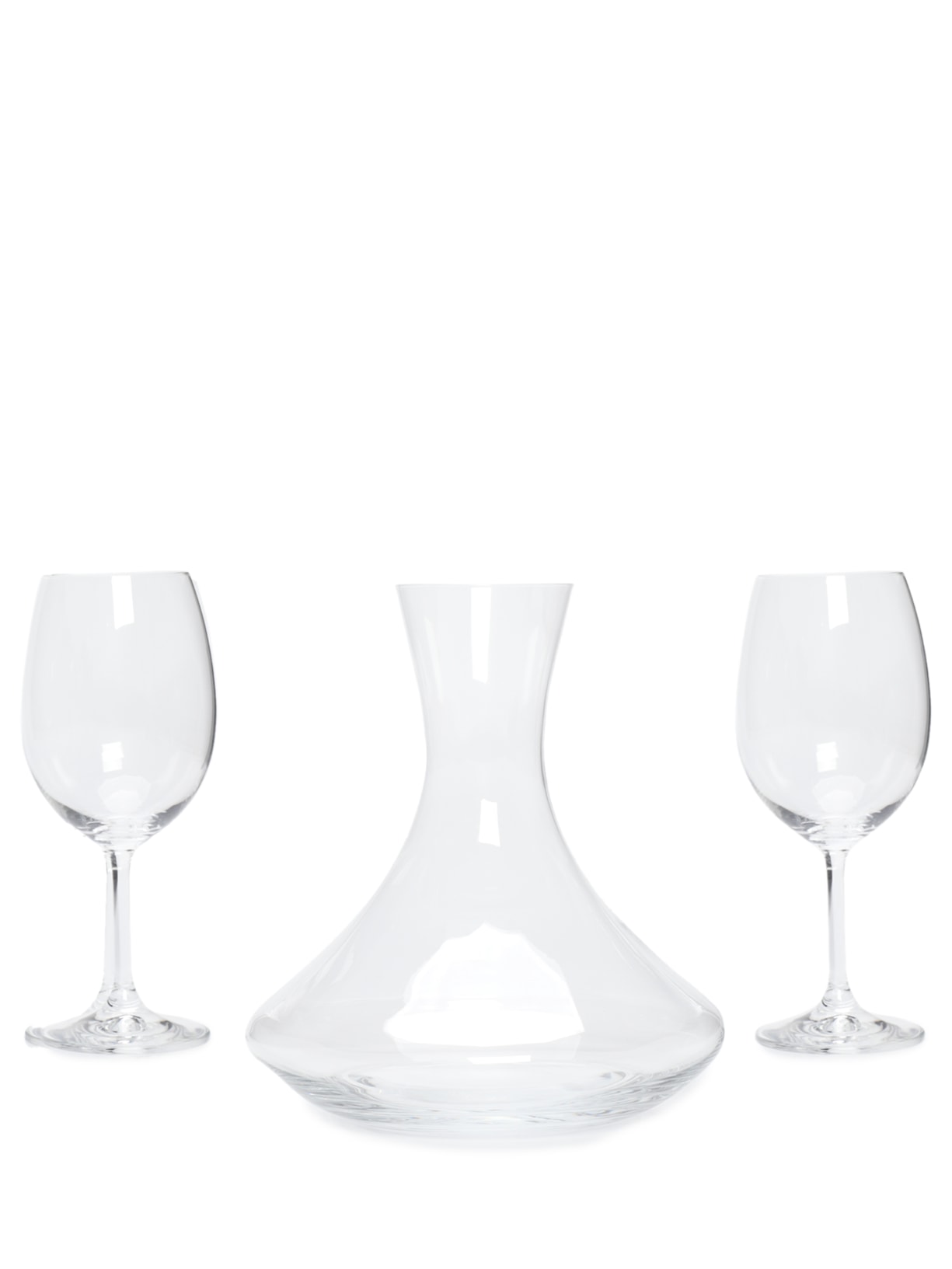 Jogo De 1 Decanter E 2 Taças Em Cristal