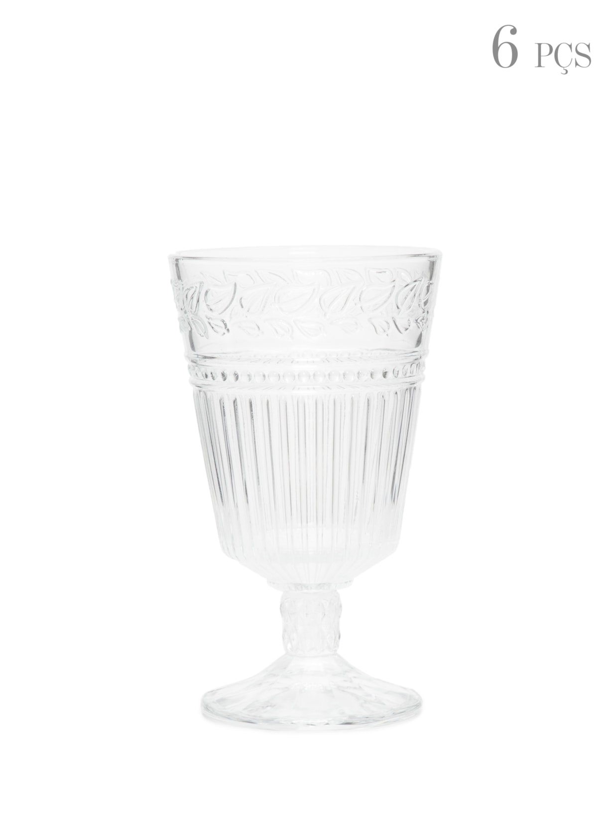 Jogo De 6 Taças Em Vidro '2Home