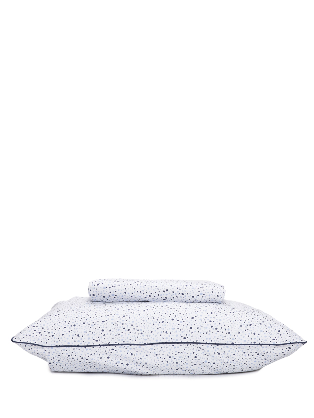 Jogo de Cama Capa Duvet Single Empório Twist Em Algodão 2 Peças Azul Blue Gardenia