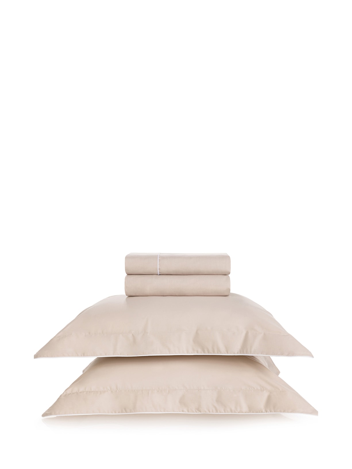 Jogo De Cama Casal 200 Fios Filetti Bege Trussardi
