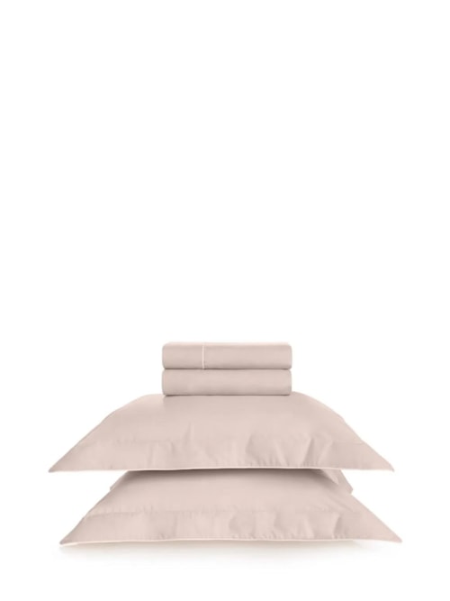 Jogo De Cama Casal 200 Fios Filetti - Rosa