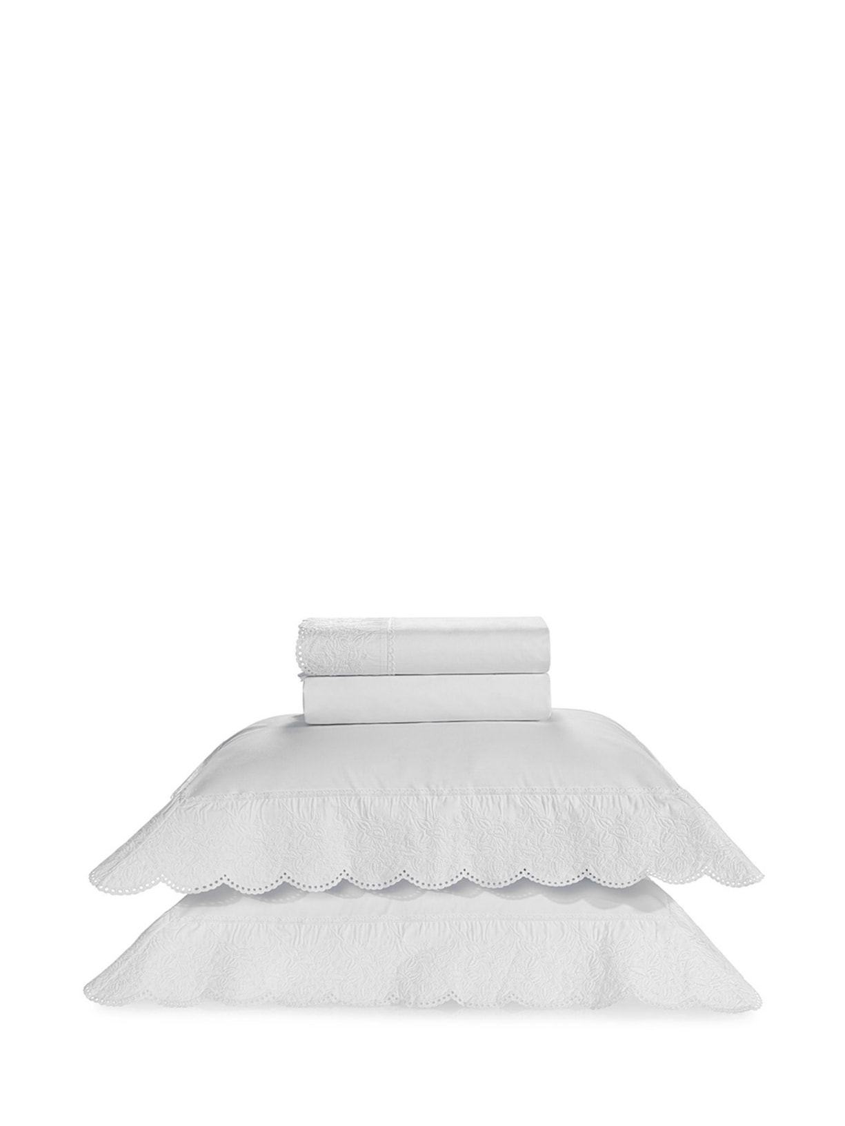 Jogo De Cama Casal 200 Fios Fiorita - Branco