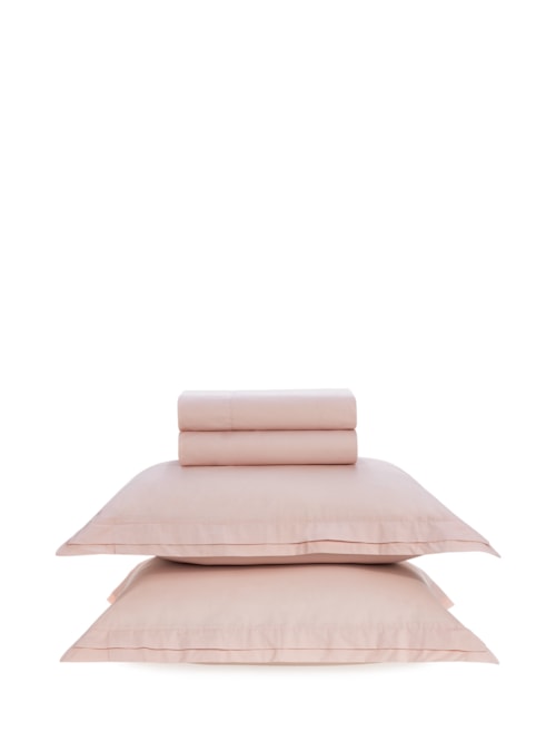 Jogo De Cama Casal 200 Fios San Pietro - Rosa