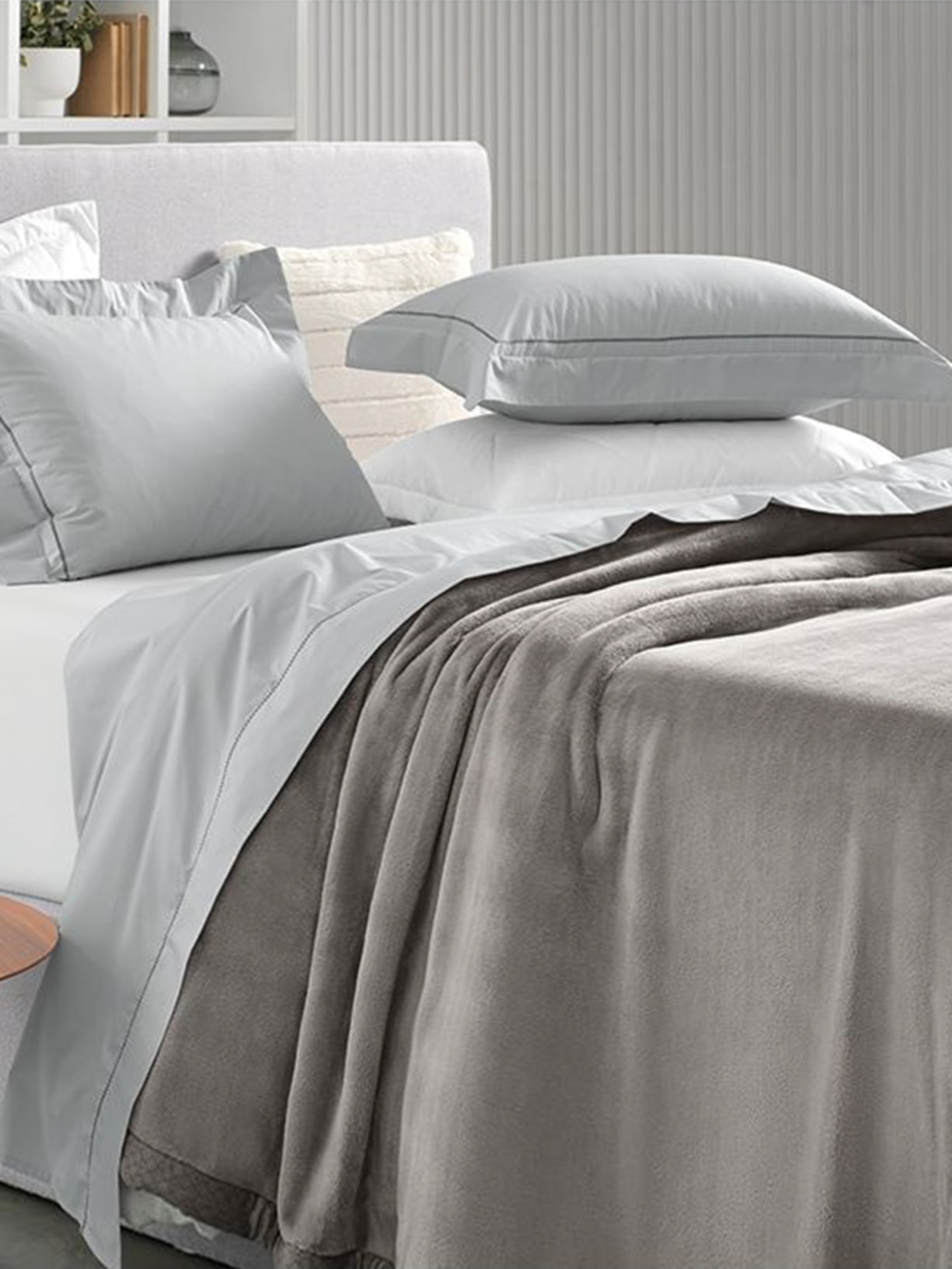 Jogo De Cama Casal Cammillo 4 Peças Cinza Trussardi